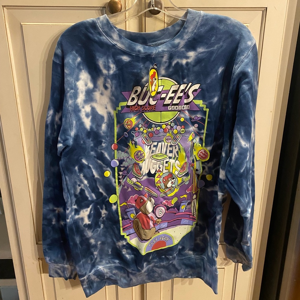 Womens Blue Graphic Sweatshirt
